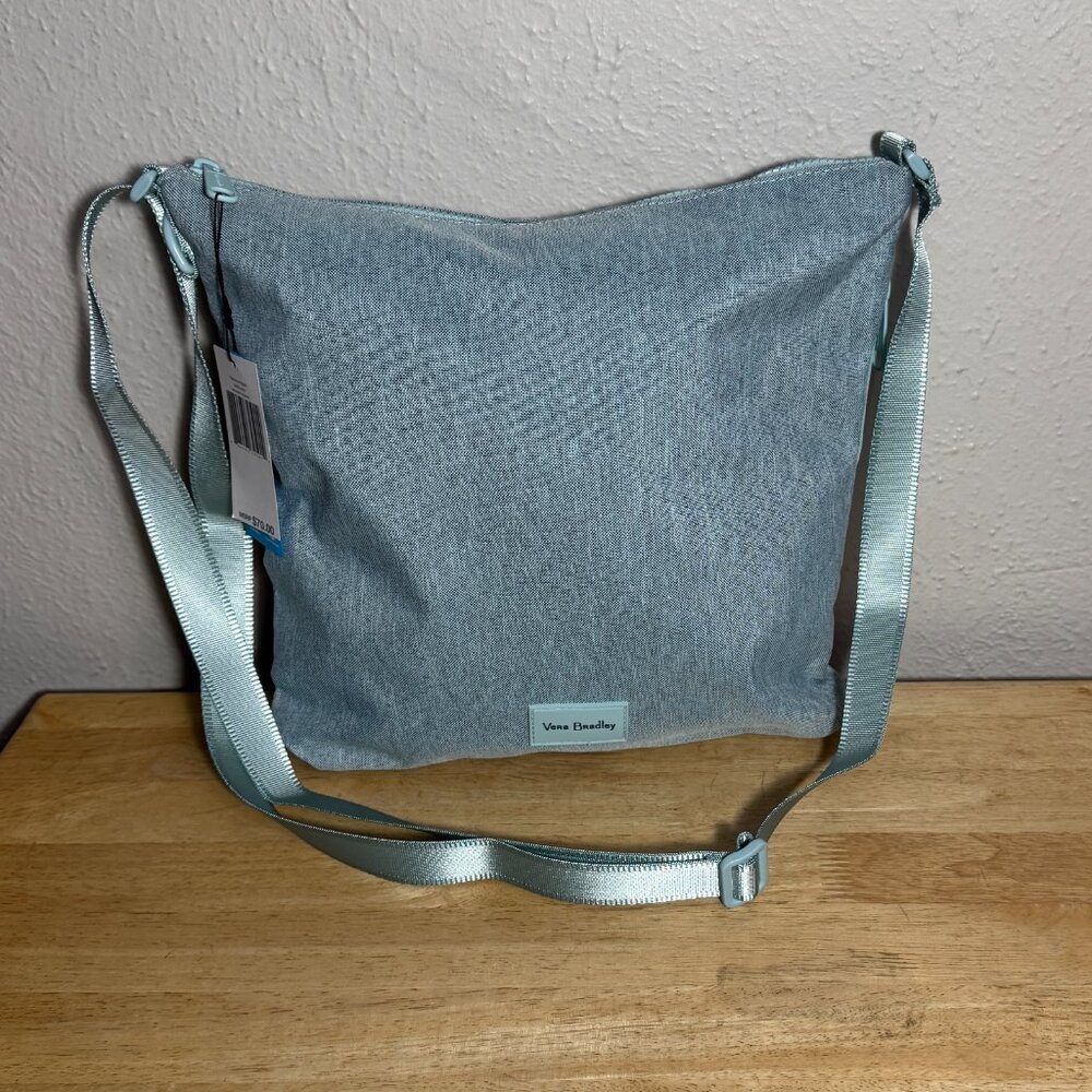 Vera Bradley Navy Mint Heather Reactive Hipster Bag NWT